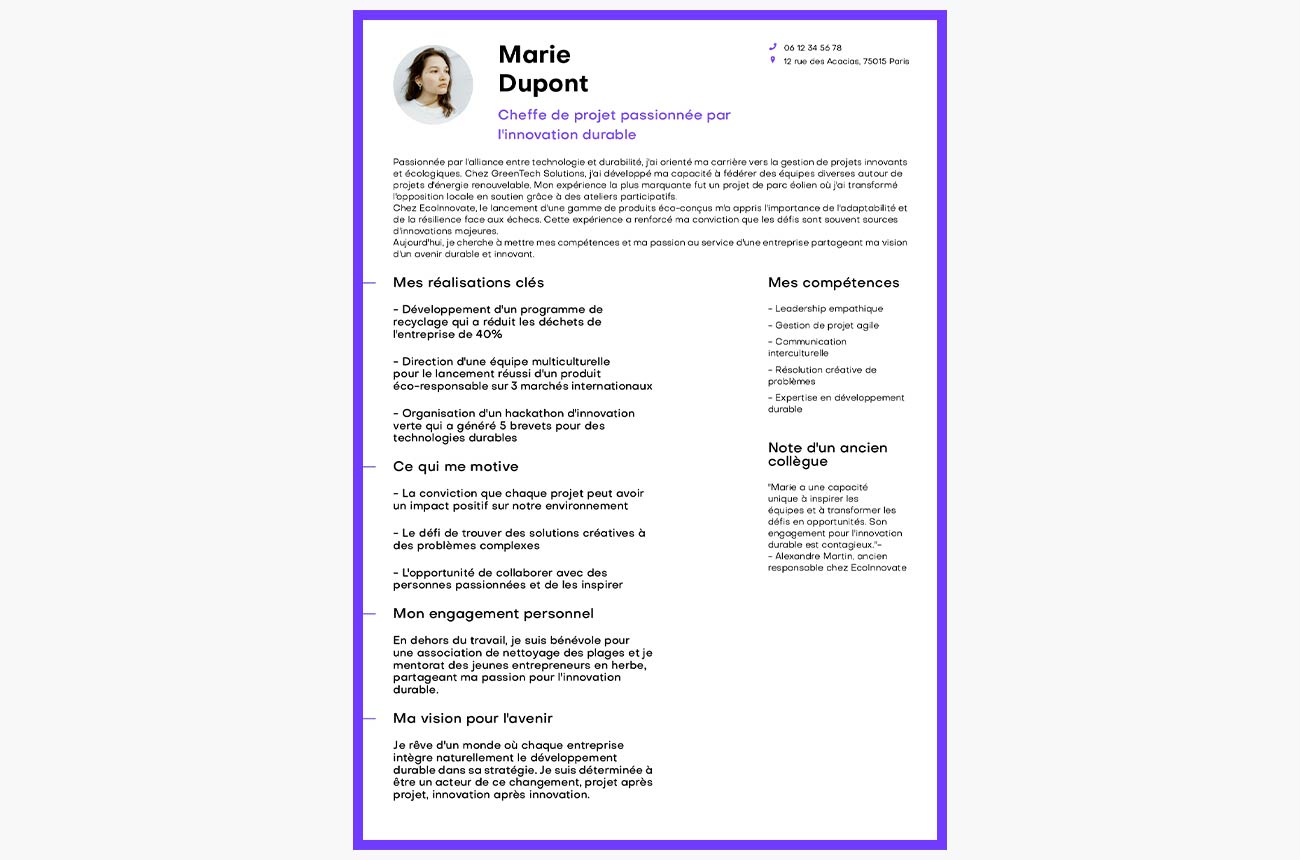 cv emotionnel